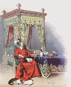 Richelieu spielt mit seinen Katzen