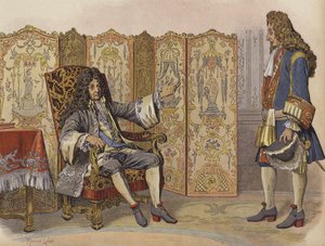Besuch von Villars bei König Ludwig XIV. in Marly von Maurice Leloir