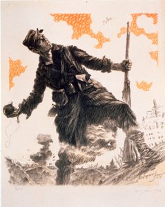 Französisches WWI-Propagandaposter Journée du Poilu. 25. und 26. Dezember 1915, veröffentlicht 1915 von Maurice Louis Henri Neumont