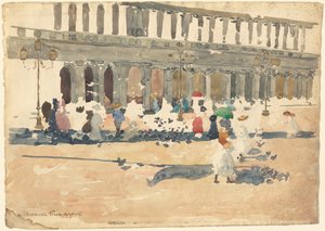Caffè Florian in Venedig von Maurice Brazil Prendergast