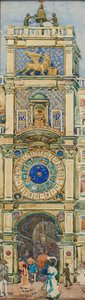 Uhrturm, Markusplatz, Venedig von Maurice Prendergast