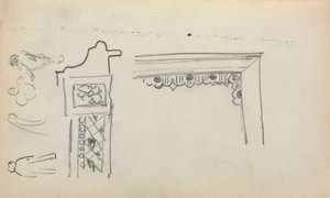 Italienisches Skizzenbuch: Architektonische Details und Figuren (Seite 199) von Maurice Prendergast