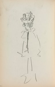 Italienisches Skizzenbuch: Stehende Frau 3/4 Ansicht (Seite 126)