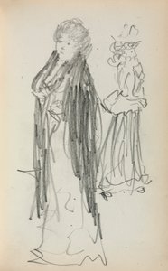 Italienisches Skizzenbuch: Zwei stehende Frauen (Seite 129)