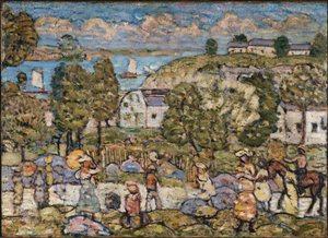 Landschaft bei Nahant von Maurice Prendergast