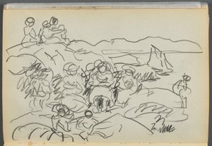 Skizzenbuch - The Granite Shore Hotel, Rockport, Seite 096: Picknicker