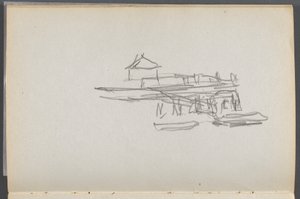 Skizzenbuch, Die Dells, Nr. 127, Seite 060: Dock von Maurice Prendergast