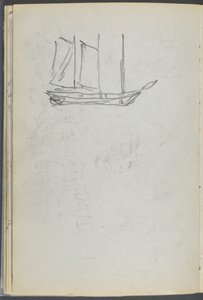 Skizzenbuch, Die Dells, Nr. 127, Seite 106: Segelboot