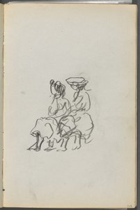 Skizzenbuch, The Dells, Nr. 127, Seite 119: Zwei sitzende Figuren