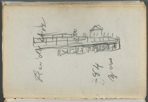 Skizzenbuch, The Dells, Nr. 127, Seite 186: Dock von Maurice Prendergast