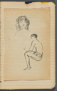 Skizzenbuch, loses Blatt zwischen S. 144 & 145 von Maurice Prendergast