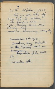 Skizzenbuch, Seite 005: Notizen von Maurice Prendergast