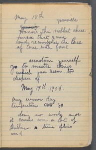 Skizzenbuch, Seite 019: Notizen von Maurice Prendergast
