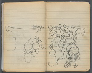 Skizzenbuch, Seite 042 & 43: Strandansicht von Maurice Prendergast