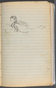 Skizzenbuch, Seite 072: Schwimmende Figur von Maurice Prendergast