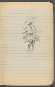 Skizzenbuch, Seite 123: Weibliche Figur von Maurice Prendergast