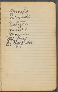 Skizzenbuch, Seite 167: Notizen von Maurice Prendergast