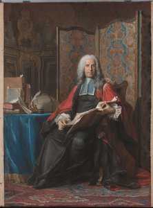 Porträt von Gabriel Bernard de Rieux von Maurice Quentin de La Tour