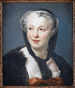 Porträt der Schriftstellerin Francoise de Graffigny von Maurice Quentin de La Tour