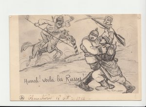 Postkarte, Satirisch in Schwarz-Weiß