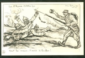 Postkarte, Satirique en N & B