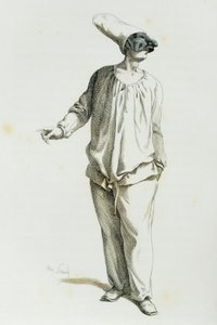 Pulcinella im Jahr 1800, von Maurice Sand von Maurice Sand