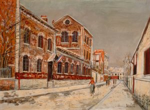 Eine Schule im Vorort von Maurice Utrillo