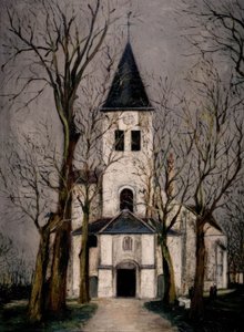 Kirche von Chatillon sur Seine von Maurice Utrillo