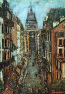 Rue André del Sarte von Maurice Utrillo
