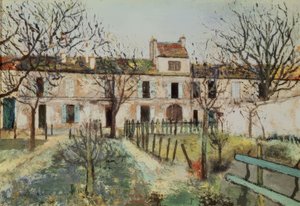 Der Garten in Montmagny von Maurice Utrillo