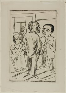 Im Hotel (Der Dollar) von Max Beckmann