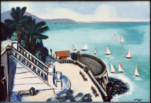 Blick von der Terrasse in Monte Carlo von Max Beckmann
