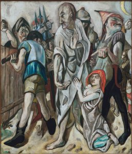 Christus und die Ehebrecherin von Max Beckmann