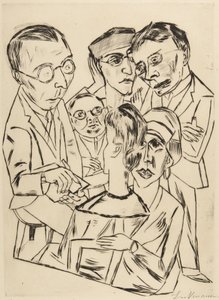 Der Zeichner in Gesellschaft von Max Beckmann