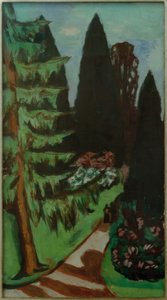 Eyckenstein-Zypressen von Max Beckmann