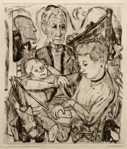 Familienszene von Max Beckmann