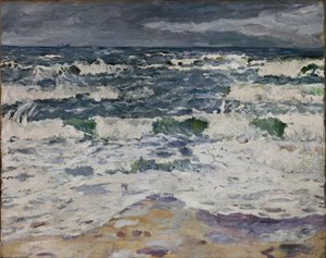 Grauer Tag am Meer von Max Beckmann