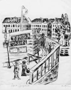 Holzbrücke von Max Beckmann