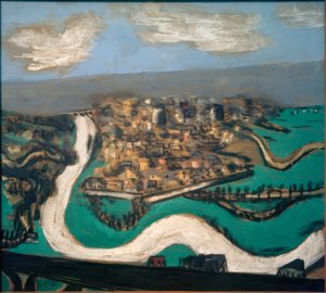 Landschaft bei Saint-Germain von Max Beckmann