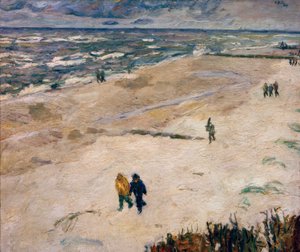 Leute nach der Arbeit am Meer von Max Beckmann