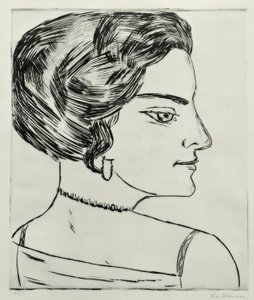 Naïla im Profil von Max Beckmann