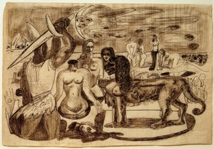Perseus (Herkules) letzte Aufgabe von Max Beckmann