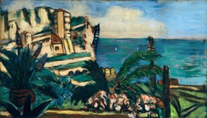 Riviera-Landschaft mit Felsen