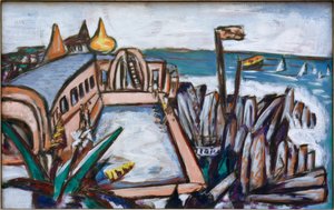 Schwimmbad Cap Martin von Max Beckmann