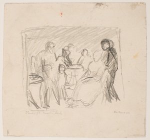 Skizze für die Familie Zech von Max Beckmann