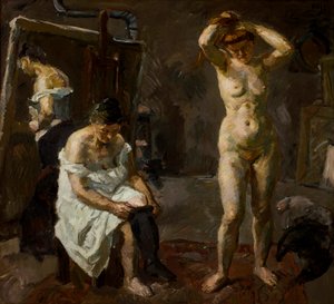Drei Frauen im Atelier