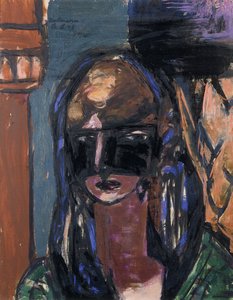 Frau mit Maske