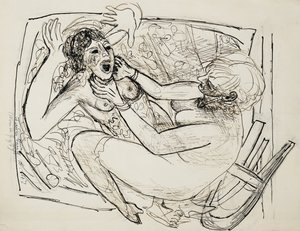 Frauenkampf von Max Beckmann