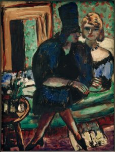 Zwei Frauen auf dem Sofa von Max Beckmann