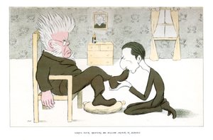 Henrik Ibsen, empfängt Mr. William Archer in Audienz, 1904 von Henry Maximilian Beerbohm